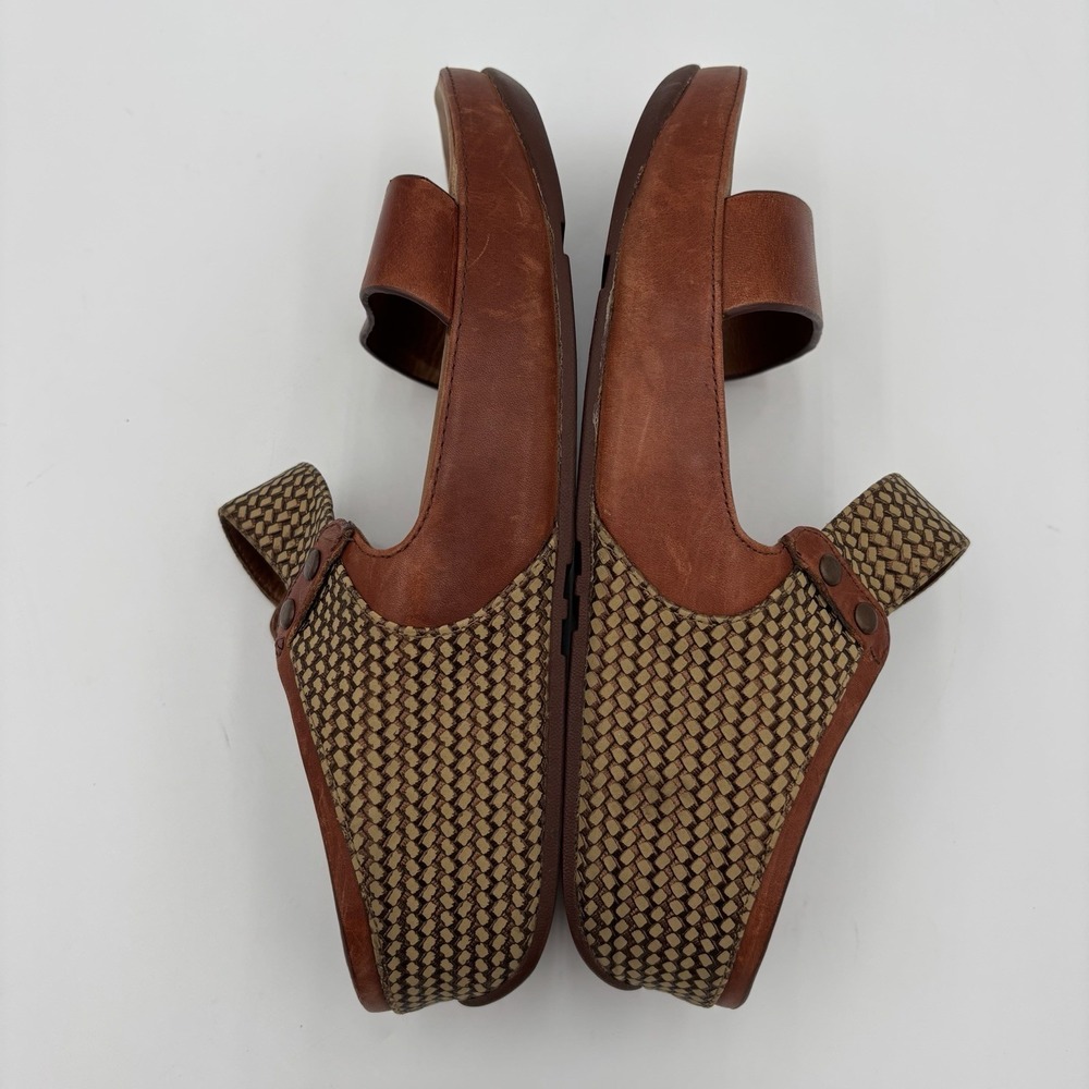 FitFlop Amsterdam Brown Leather Sandals Size 9 Comfort Vacation Casual Slip On - Picture 7 of 8